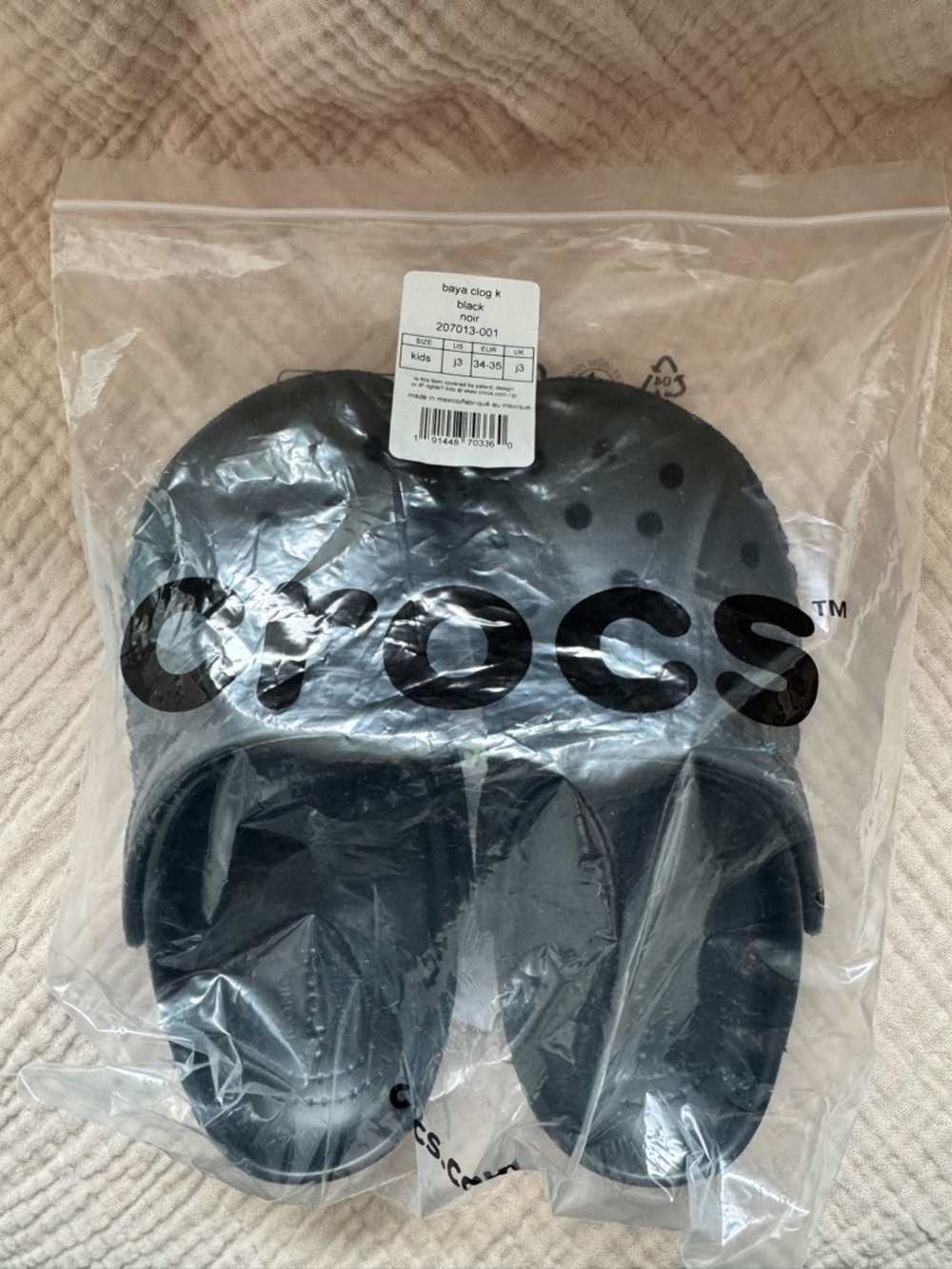CROCS Baya Clog Kids in Black